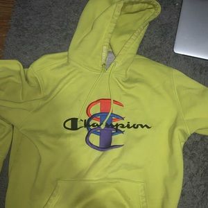 Supreme x Champion Neon Hoodie